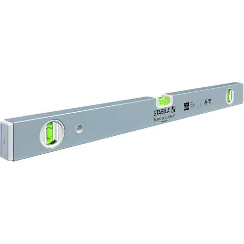 Stabila Type 80 U-2 18788 Wasserwaage 80cm - Präzisionswasserwaage mit 0.5 mm/m Genauigkeit, ideal für professionelle Handwerker und Heimwerker in der Serie 80 U.
