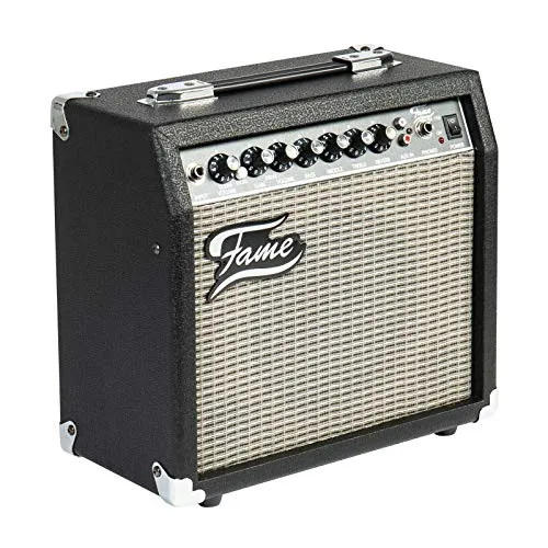 Fame E-Gitarren Verstärker GX-15, 15 Watt Combo mit 8