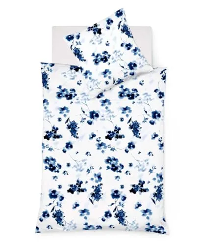 fleuresse 344103 Wendebettwäsche - Moderne Bettbezüge aus 50% Baumwolle und 50% Leinen, atmungsaktiv und kühlend, OEKO-TEX STANDARD 100 zertifiziert, inkl. Kissenhülle, ideal für erholsamen Schlaf.