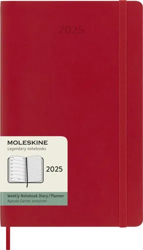 Moleskine 12 Monate Wochen Notizkalender 2025, Large/A5 - Kalender für 2025 im praktischen Taschenbuchformat, bietet Platz für Notizen und Termine auf 144 Seiten – ideal für kreative Köpfe und Organisationstalente.