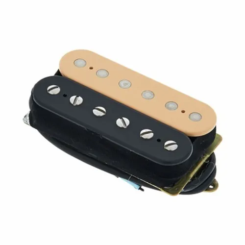 DiMarzio DP 155FBC The Tone Zone Humbucker - Humbucker mit hoher Leistung, ideal für kraftvollen Sound. Ausführung in Schwarz/Crème mit Nickel-Pole Pieces und 4-adriger Verdrahtung.