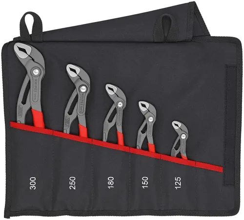 KNIPEX Cobra Wasserpumpe Zange 5 Teile Set IN Werkzeug Roll 00-19-55-S5 001955S5