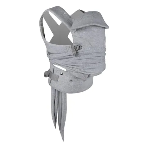 Chicco Babytrage Boppy Comfygrow Grey - Babytrage in elegantem Grau, ideal ab Geburt bis 15 kg, mit verstellbaren Armen und Nackenstütze für maximalen Komfort.