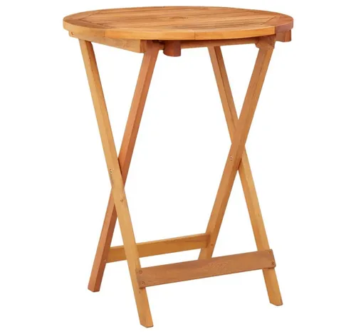 vidaXL Klappbarer Gartentisch Ø60 cm aus Eukalyptus von vidaXL