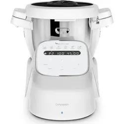 Moulinex HF941AF0, 4,5 l, 16000 RPM, Teig, Kneten, Suppe, Dampf, 120 min, Grau, Weiß, Edelstahl - Grau/Weiß