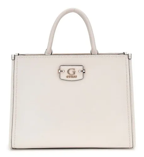 GUESS Nastra Trage Tasche Offwhite ND - Stilvolle Damentasche in Cremefarbe, aus hochwertigem synthetischem Material, ideal für den täglichen Gebrauch und besondere Anlässe.