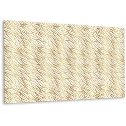 Tulup Wandpaneel, Gold, Hellgelb, Textil, 100x1.6x50 cm, Bilder und Zubehör, Wandbilder, Dekopaneele