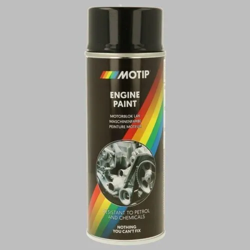 Motip Motor- und Schalldämpferlack schwarz 400 ml – Hochwertige Maschinenfarbe
