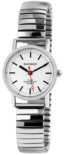 Damen Armbanduhr Quarz Damenuhr 26 mm Bahnhof Bahnhofsuhr Uhr 5 ATM Zugband
