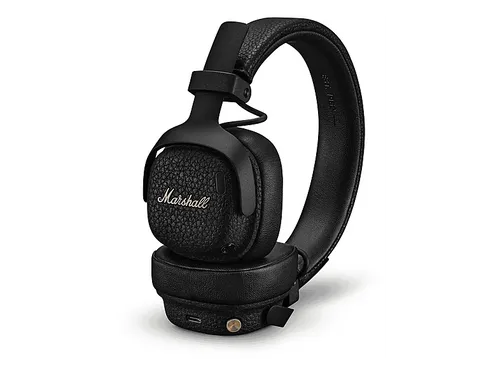 MARSHALL Milton A.N.C. Bluetooth On-ear Kopfhörer Schwarz - Kabelloser On-ear Kopfhörer mit adaptiver Geräuschunterdrückung und über 50 Stunden Spieldauer. Ideal für unterwegs, robustes Design für maximalen Komfort und erstklassigen Sound.