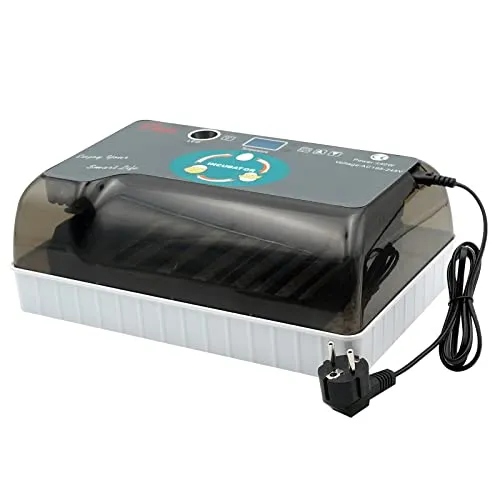 Automatischer Brutkasten für 12 Eier – Digitale Temperatur- und Feuchtigkeitskontrolle