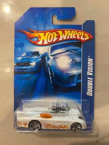 Hot Wheels Sammler #215 DOUBLE VISION Weiß Mit Chrom Pr5 Speichenrädern 2006