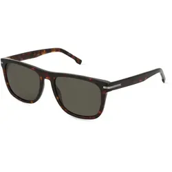 BOSS 1626/S Herren-Sonnenbrille - Sportbrillen mit braunem Acetat-Gestell und grauen Gläsern, ideal für stilvolle Outdoor-Aktivitäten und optimalen UV-Schutz.