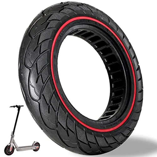 Zoll Scooter Reifen 10x2.50, Scooter Vollgummireifen 60/70-6.5, Scooter Ersatzreifen, Elektro Roller Reifen für Ninebot Max G30 G30D G30E G30LP G30D II Max G2, Gummi Ersatzräder für Roller 10