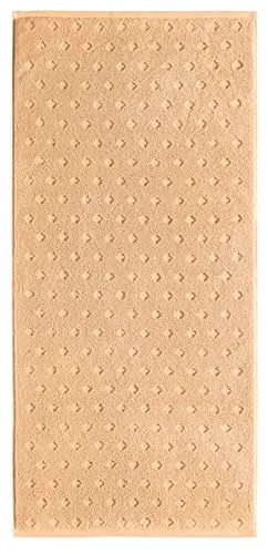 Erwin Müller Walk-Frottier Handtuch Baden Baden apricot Größe 50x100 cm - extra saugstark, schnell trocknend, samtweich, beidseitige Schlaufen