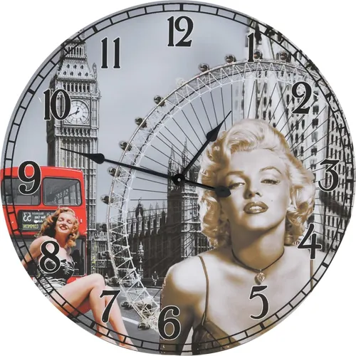 vidaXL Vintage Wanduhr 60 cm - Wohnaccessoires mit nostalgischem Flair: Diese langlebige Wanduhr im Retro-Stil mit großem Ziffernblatt ist ideal zum Ablesen aus der Ferne und verleiht jedem Raum einen besonderen Charme.