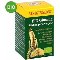 Alsiginseng Stärkungspulver pur - Arzneimittel mit 100% Bio-Ginsengwurzel-Pulver zur Unterstützung von Konzentration und gegen Müdigkeit. Ideal für mehr Energie im Alltag!