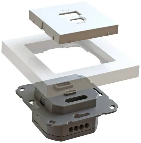 Ehmann USB-Ladesteckdose 6460x0100 Weiß - Steckdosen & Zubehör, praktische Unterputzeinsatz mit USB-C® für schnelles Laden, ideal für moderne Haushalte.