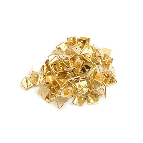 Design61 100 Stück Bilder-Klappösen Klappösen 28x14 mm Bildaufhänger Bildhaken Bilderhaken