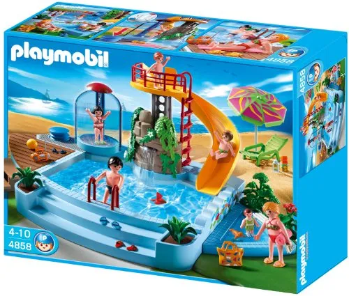 Produktbild PLAYMOBIL 4858 Freibad mit Rutsche