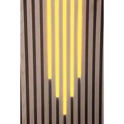 LED Leuchten Mix KS-schwarz 60-80-100-80-60cm Netzteil GELB - Schwarz/Gelb 4677