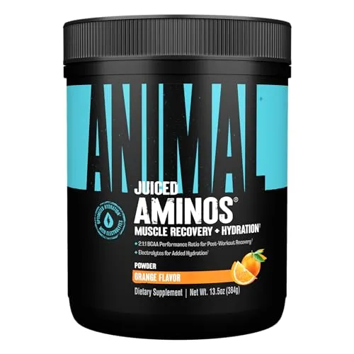 Universal Nutrition Animal Juiced Aminos (368 g, Orange Juice) - Sportnahrung mit kraftvollem BCAA & EAA Stack für maximale Leistung und Erholung, ideal für Bodybuilder und Kraftsportler.