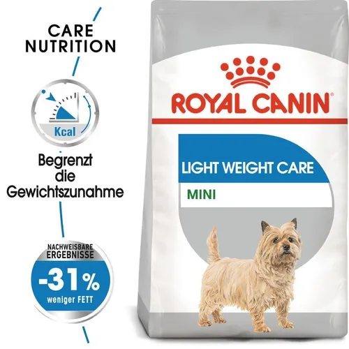 ROYAL CANIN Mini Light Weight Care 8kg - Alleinfutter für kleine Hunderassen mit Übergewicht, fördert ein gesundes Gewicht und enthält wertvolle Nährstoffe für aktive Hunde.