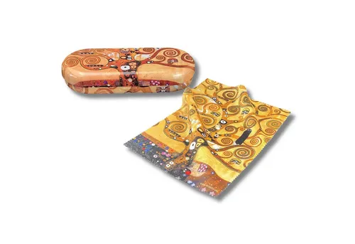 MediMuc Brillenetui Flaches Brillenetui mit passendem Reinigungstuch, Schützt Brillen vor Kratzern und Beschädigungen.