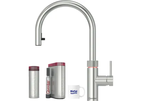 Produktbild Quooker Wasserhahn Flex Voll Edelstahl mit PRO3 Reservoir