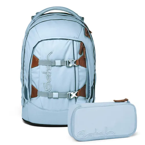 Satch Pack Nordic Ice Blue Schulrucksack Set 2tlg.