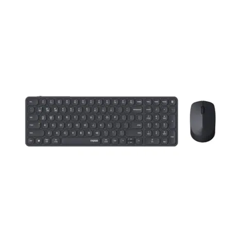 Rapoo 9710M Dunkelgrau Kabelloses Multimodus Deskset