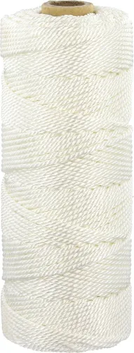 Maurerschnur Farbe weiß Ø 2,2 mm, 100 m Maurerlot Plasterschnur Verlegerschnur