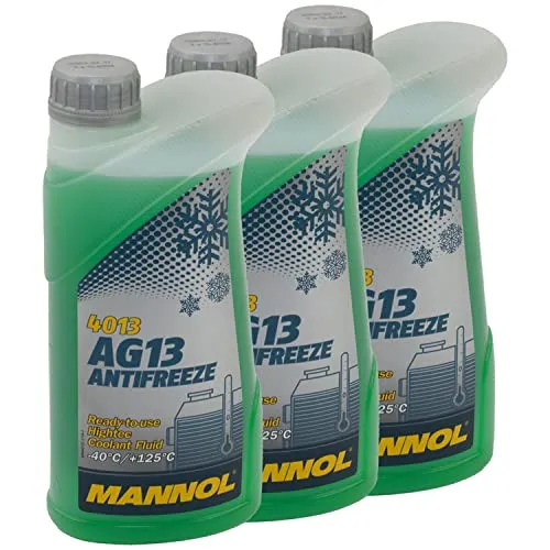 Kühlerfrostschutz MANNOL Hightec Antifreeze 3 X 1 Liter Fertiggemisch -40°C grün