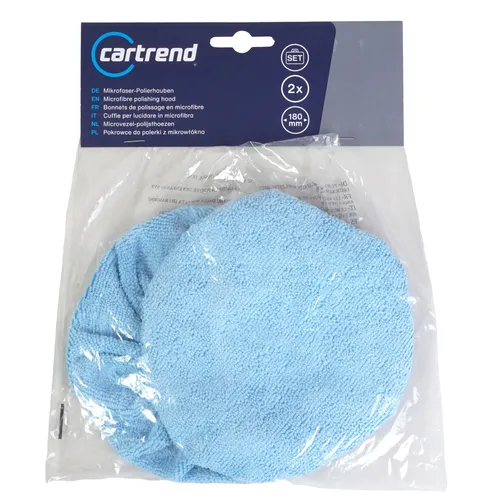 2x Polierhaube Mikrofaser 180mm  Pad Polierscheibe Ersatzhauben Poliermaschine