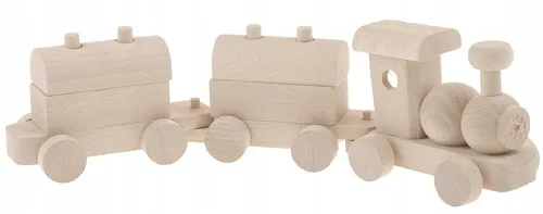 Kleiner Holzzug – Holzspielzeug Lokomotive, Bausteine