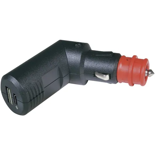 ProCar Winkelbarer Doppel USB-C®/A Ladestecker - Sonstige Elektroinstallationsartikel, ideal für das Laden elektronischer Geräte mit 5V USB-A oder USB-C®, inklusive umfassendem Schutz und blauer LED-Anzeige.