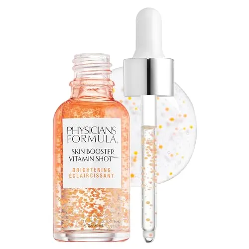 Physicians Formula Skin Booster Vitamin Shot Brightening - Tagespflege für strahlende Haut, mit Vitamin C und Lakritze für einen ebenmäßigen Teint. Hypoallergen, parfümfrei und dermatologisch getestet.