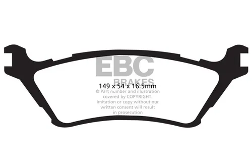 Ebc Brakes Bremsbelagsatz DP61891 für Scheibenbremsen