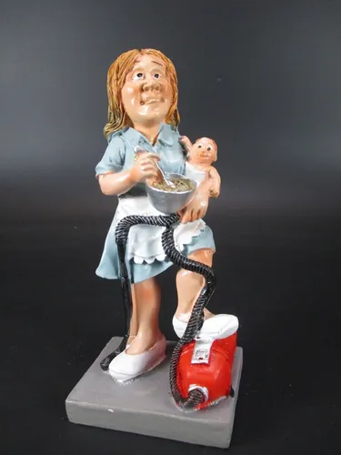 Hausfrau Multi Tasking Vollzeitjob 12 cm Beruf Funny Figur Kollektion