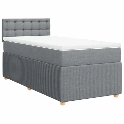 vidaXL Boxspringbett mit Matratze 90x200 cm von vidaXL