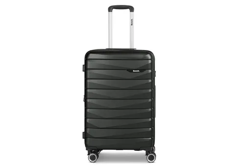 BENCH Paris Mittelgroßer Hartgepäck Trolley - Koffer 43 x 29 x 66 cm aus robustem Polypropylen, mit 4 leisen Doppelrollen und TSA-Schloss für sicheres Reisen. Ideal für Kurztrips bis 10 Tage.