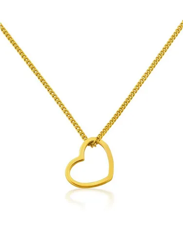 modabilé Kette mit Anhänger Halskette mit Herzanhänger, Damen Herzkette Sterling Silber 925, Frauen, Made in Italy