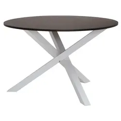 Barbara Esstisch Rund 120 cm in Eichenoptik Braun - 6 Plätze - Eleganter Esstisch aus Massivholz mit natürlicher Holzmaserung. Ideal für gesellige Runden und passend zu verschiedenen Einrichtungsstilen. Einfach zu montieren und bringt Gemütlichkeit in Ihr Zuhause.