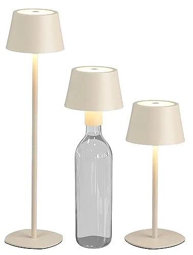 Northpoint 3in1 LED Tischlampe Flaschenleuchte in beige von Northpoint