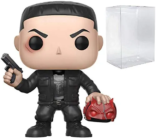 Funko Pop Marvel: Netflix Daredevil - Punisher CHASE Variant Limited Edition Vinyl Figure (Bundled Pop Box Protector Case)