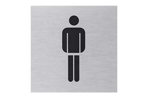 Metafranc Klebeschild Symbol: Herren – Aus Aluminium