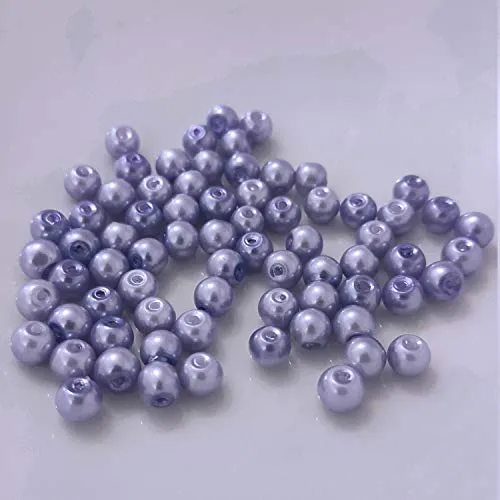 Kopper-24 (2 mm/Flieder) Glasperlen - Bastelperlen aus Glas rund - 30 Farben mit Loch Perlen zum Basteln auffädeln Armbänder Traumfänger bunt Set DIY mini kleine große Kinder Bastelperlen Schmuck