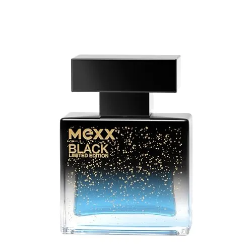 MEXX Black Limited Edition Eau de Toilette für Männer, maskuliner Amberduft, 30 ml