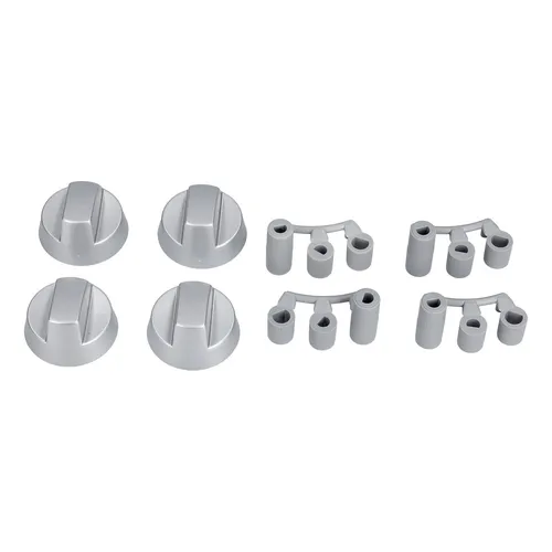 easyPART passend für 10032322 EUROPART Knebel Drehknopf Set 41mmØ silber mit
