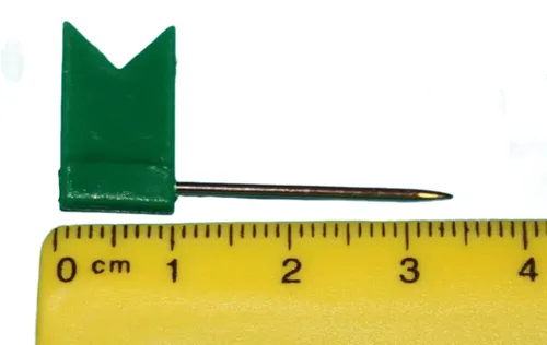 Stecknadeln Fahne Fähnchen Pinnwandnadeln Makiernadeln Kartennadel 50 Stück grün